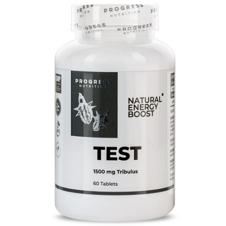 Трибулус террестрис, Test, Progress Nutrition, 1500 мг, 60 таблеток